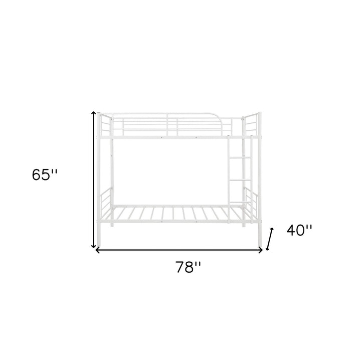 Black Twin Over Twin Separable Bunk Bed Image 10