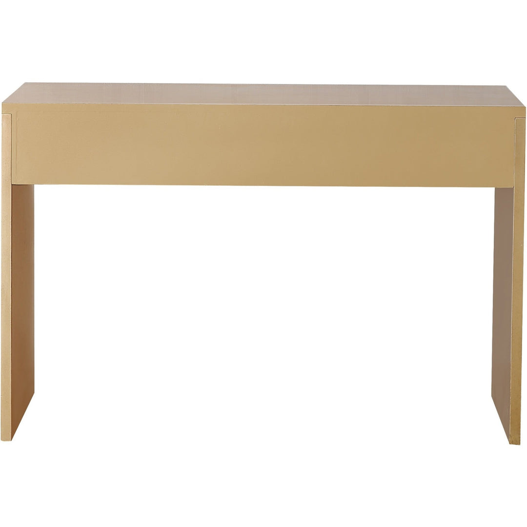 Antiqued Gold Finish Console Table Image 4