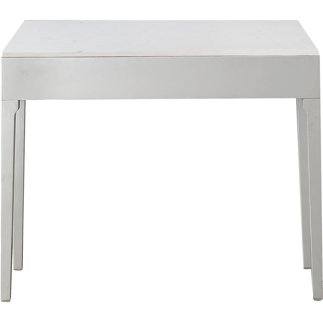 Antiqued Silver Finish Mirror Console Table Image 5