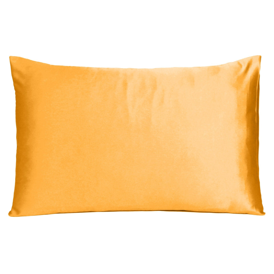 Apricot Dreamy Silky Satin King Size Pillowcase Image 2