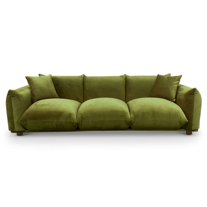 Arlo Olive Green Velvet Sofa Image 7