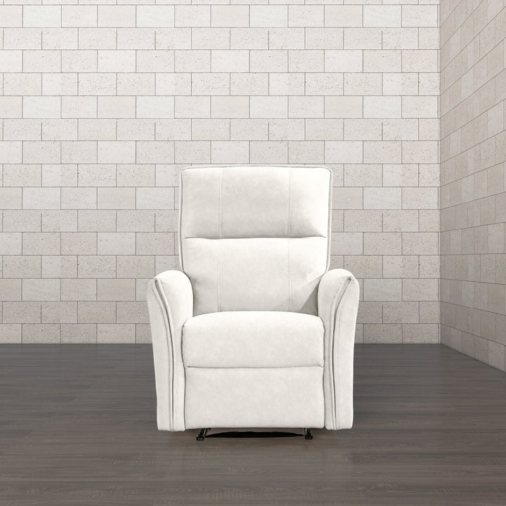 Asheville Cream Suede Recliner Chair Image 3