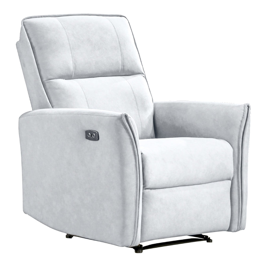 Asheville Grey Suede Recliner Chair Image 1