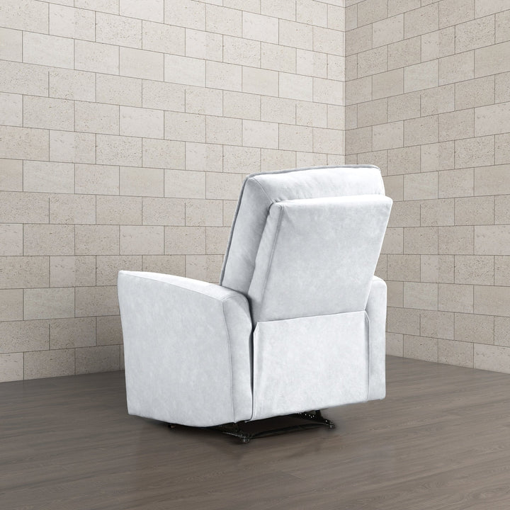 Asheville Grey Suede Recliner Chair Image 9