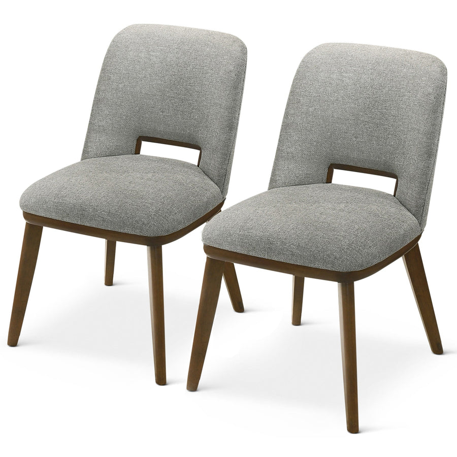 Blake Light Grey Fabric Dining Chair (Set Of 2) Image 1