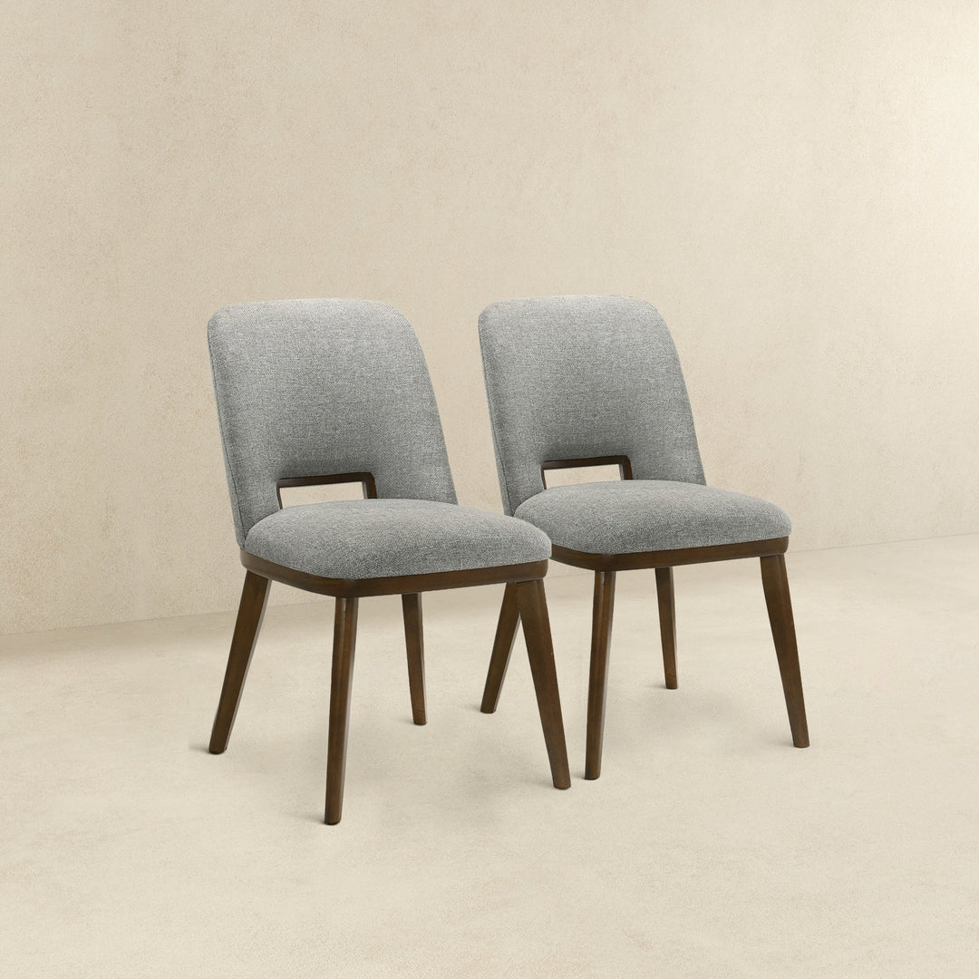 Blake Light Grey Fabric Dining Chair (Set Of 2) Image 5