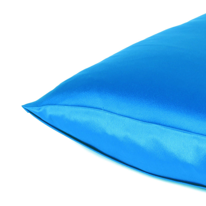 Blue Dreamy Set Of 2 Silky Satin Standard Pillowcases Image 5