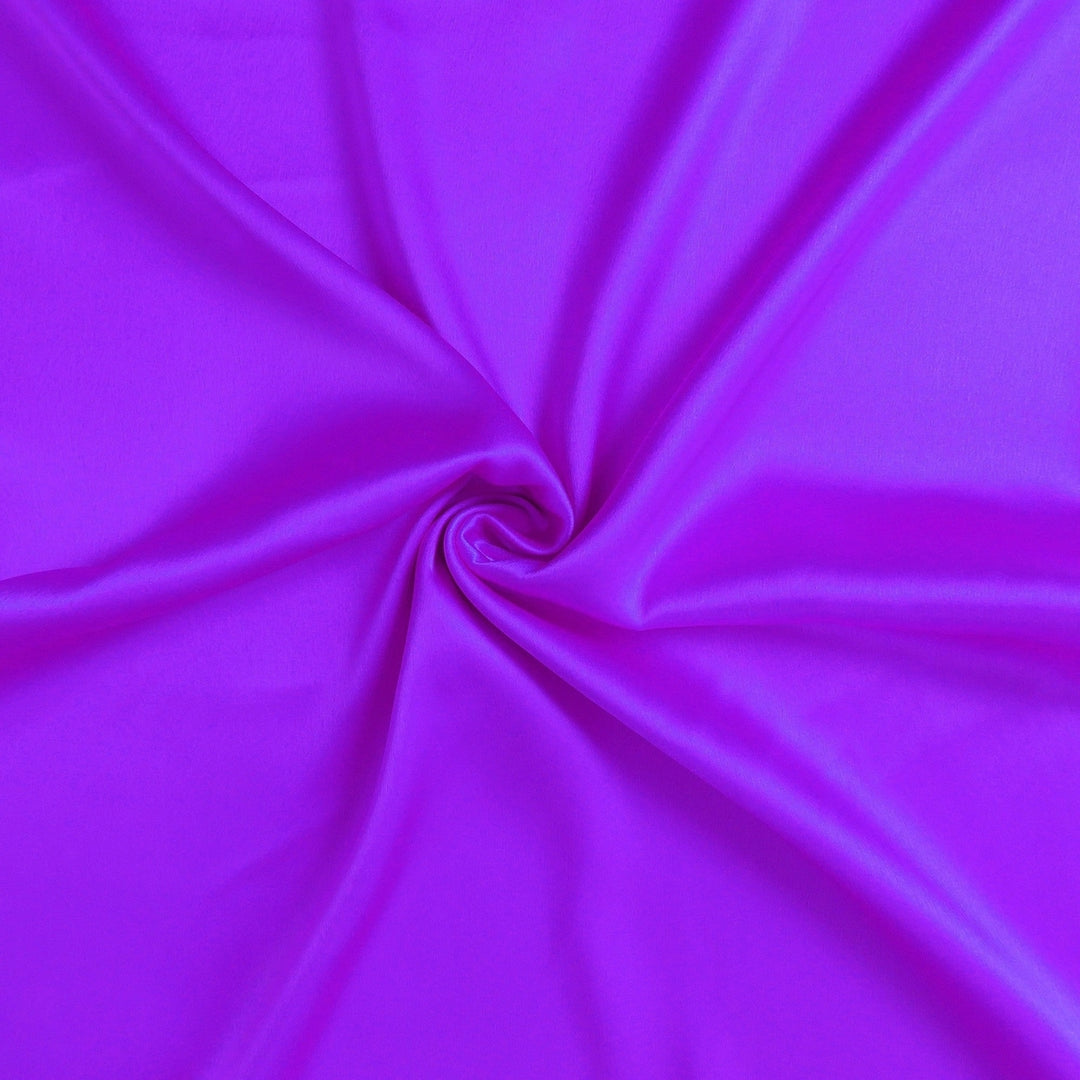 Bright Purple Dreamy Set Of 2 Silky Satin King Pillowcases Image 6