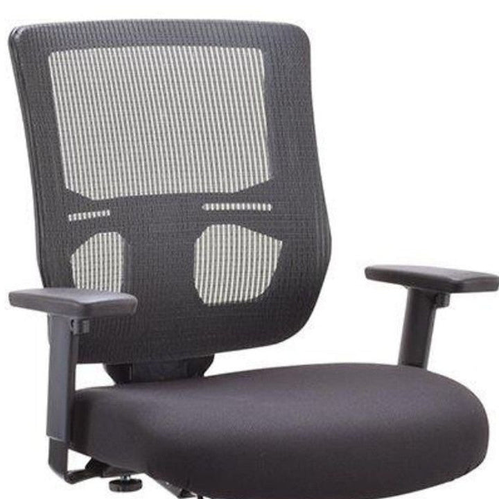 Black Adjustable Swivel Mesh Rolling Drafting Chair Image 6