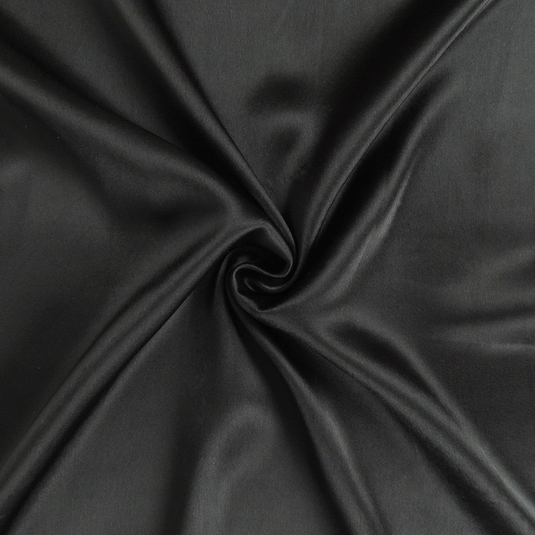 Black Dreamy Set Of 2 Silky Satin Standard Pillowcases Image 6