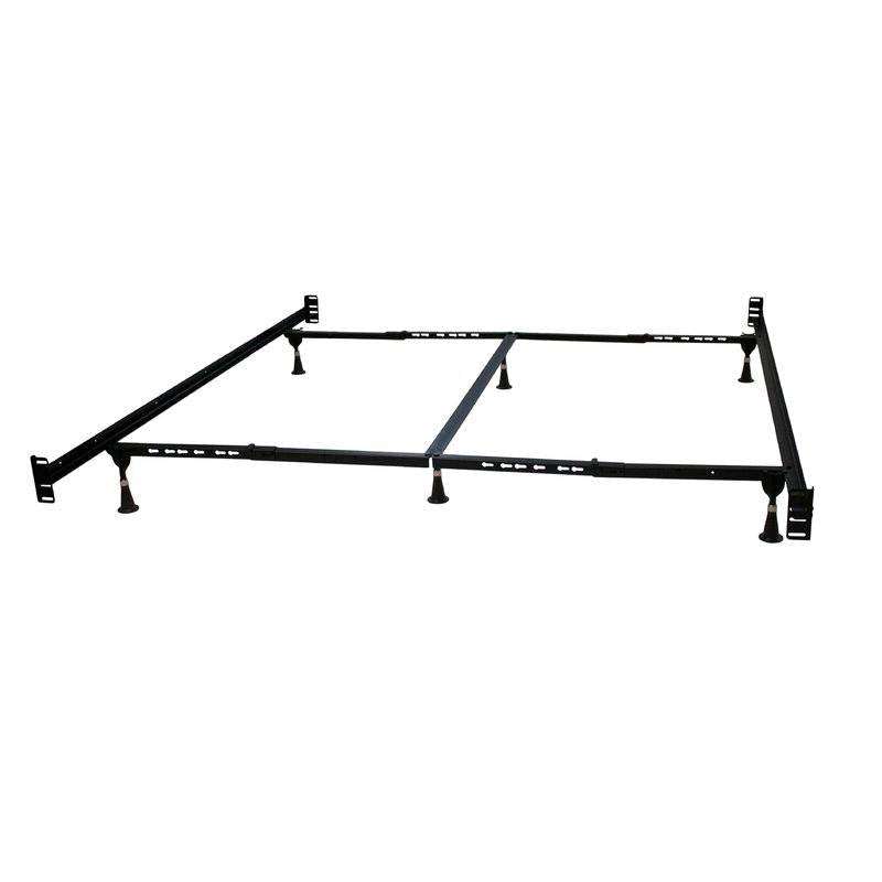 California King Steel Metal Bed Frame with Headboard and Footboard Brackets Image 2