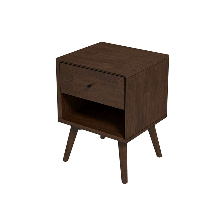 Caroline Mid Century Modern Style Night Stand 1-Drawer Image 6