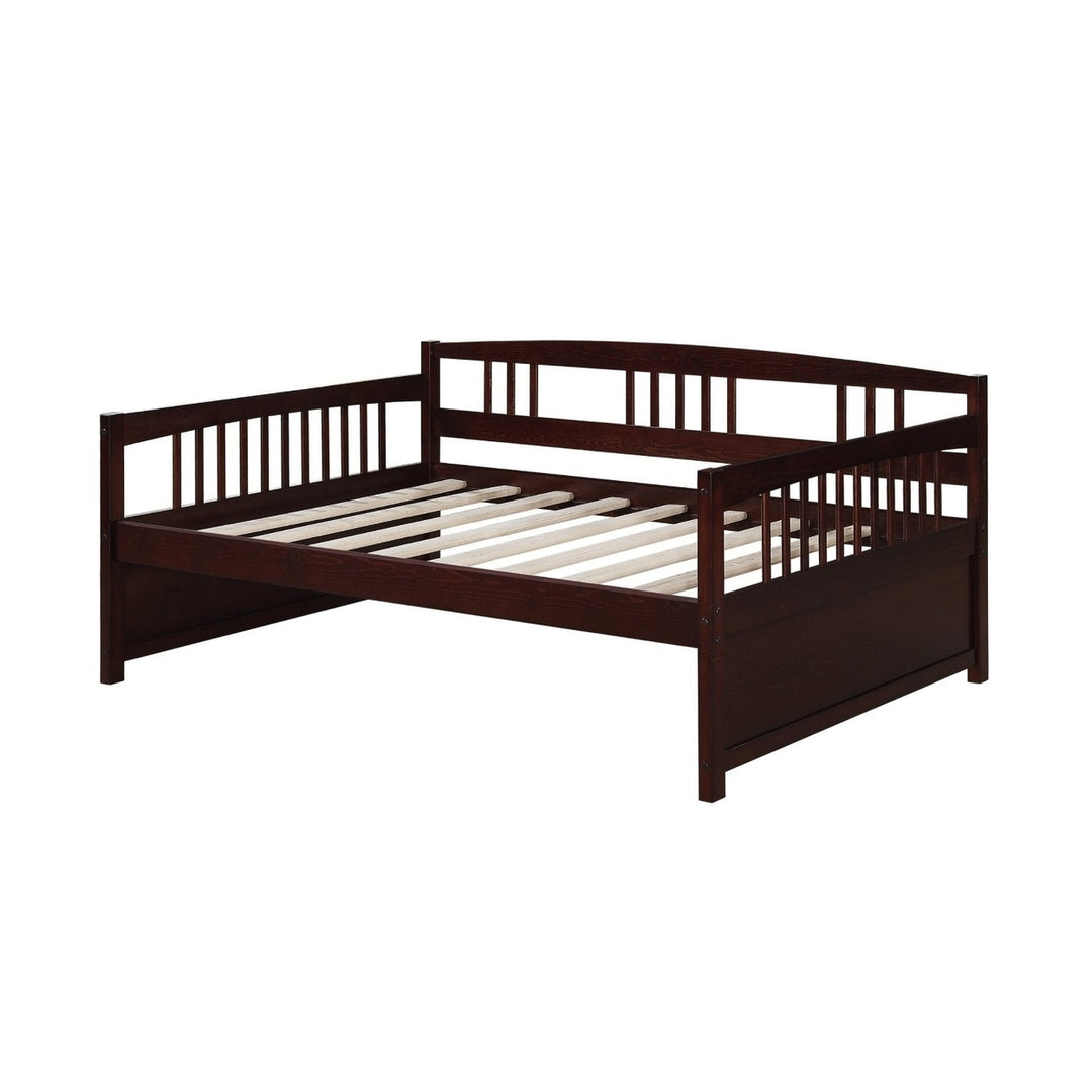 Full size Contemporary Daybed in Espresso Wood Finish Image 1