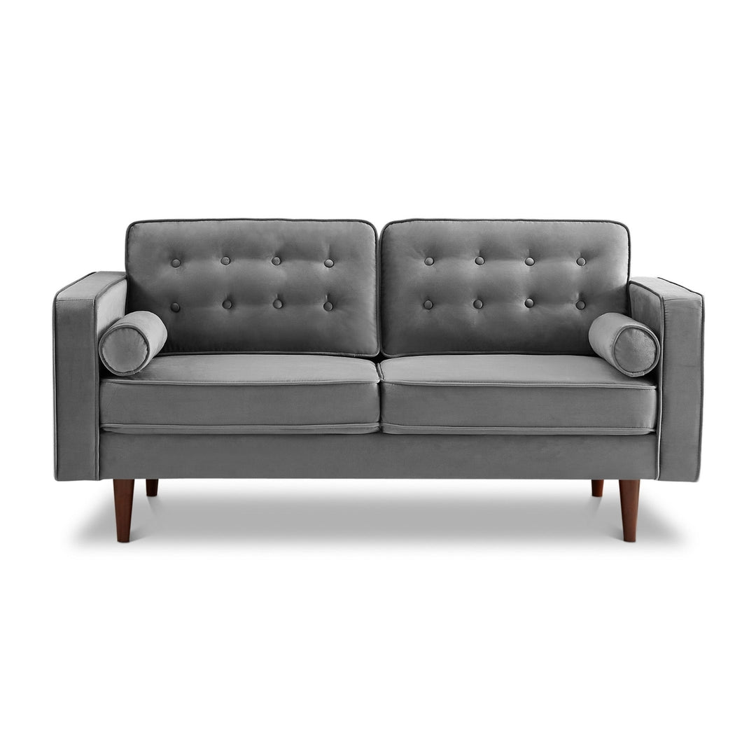 Casey Velvet Loveseat Image 1