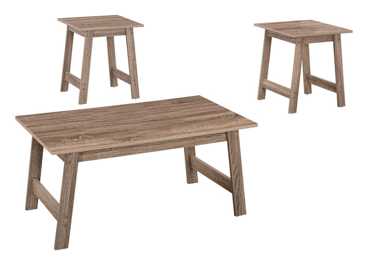 Dark Taupe Table Set - 3Pcs Set Image 1