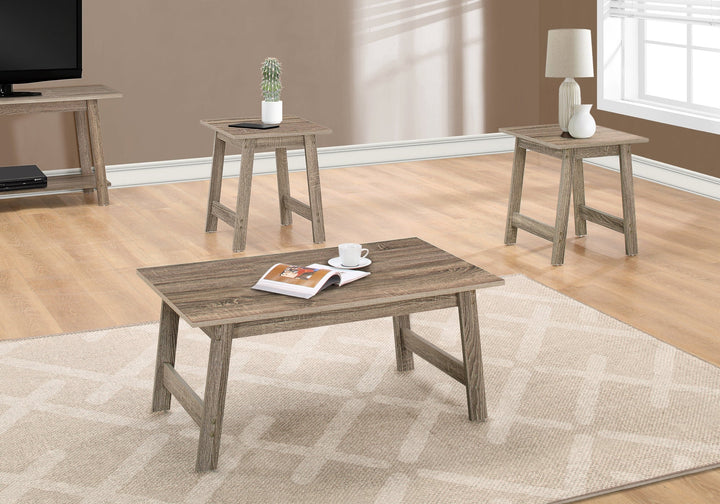 Dark Taupe Table Set - 3Pcs Set Image 3