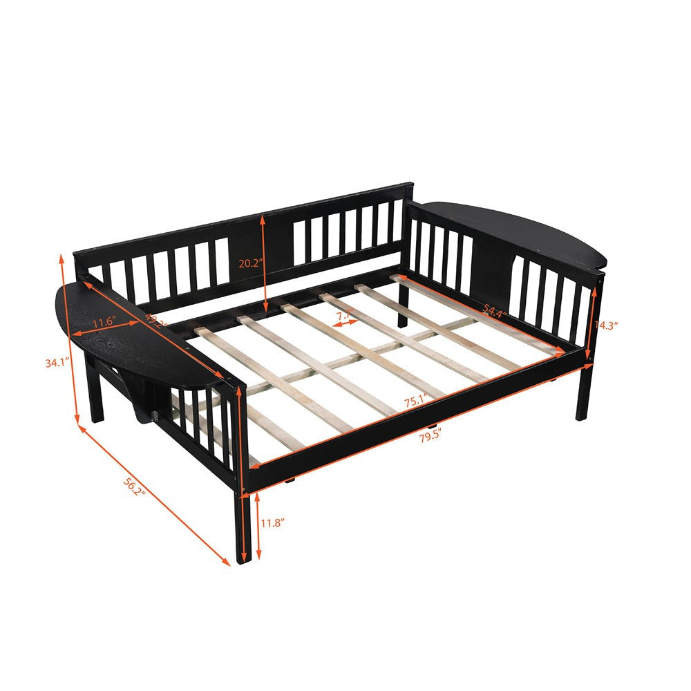 Espresso Solid and Manufactured Wood Full Bed Image 1