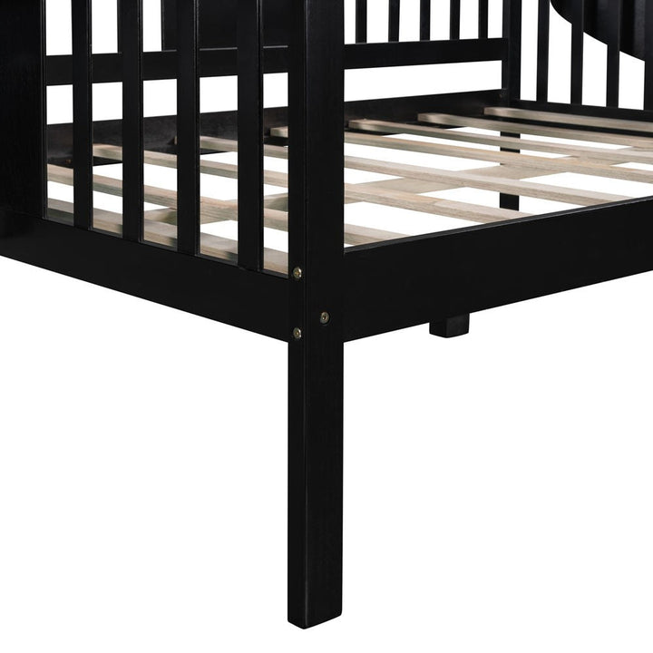 Espresso Solid and Manufactured Wood Full Bed Image 5