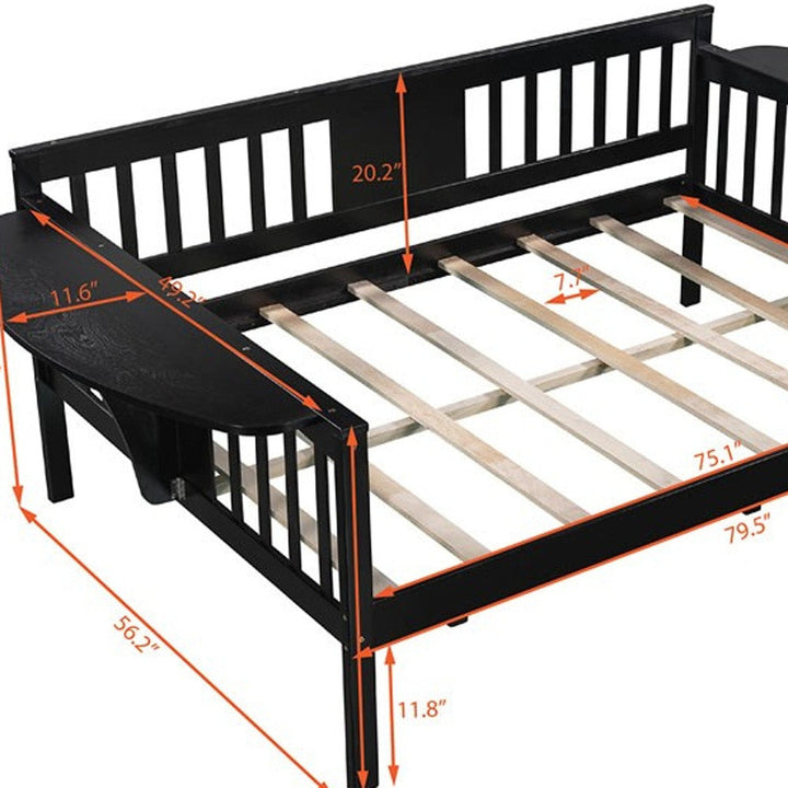 Espresso Solid and Manufactured Wood Full Bed Image 12