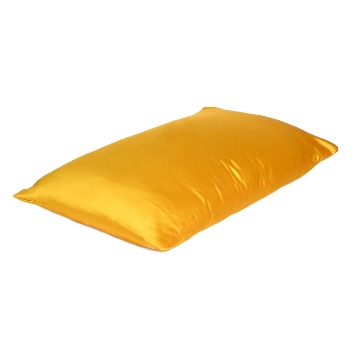 Goldenrod Dreamy Set Of 2 Silky Satin Standard Pillowcases Image 4