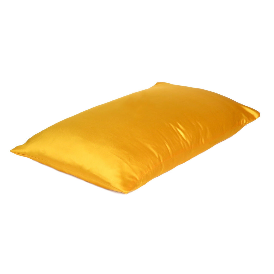 Goldenrod Dreamy Set Of 2 Silky Satin Queen Pillowcases Image 4