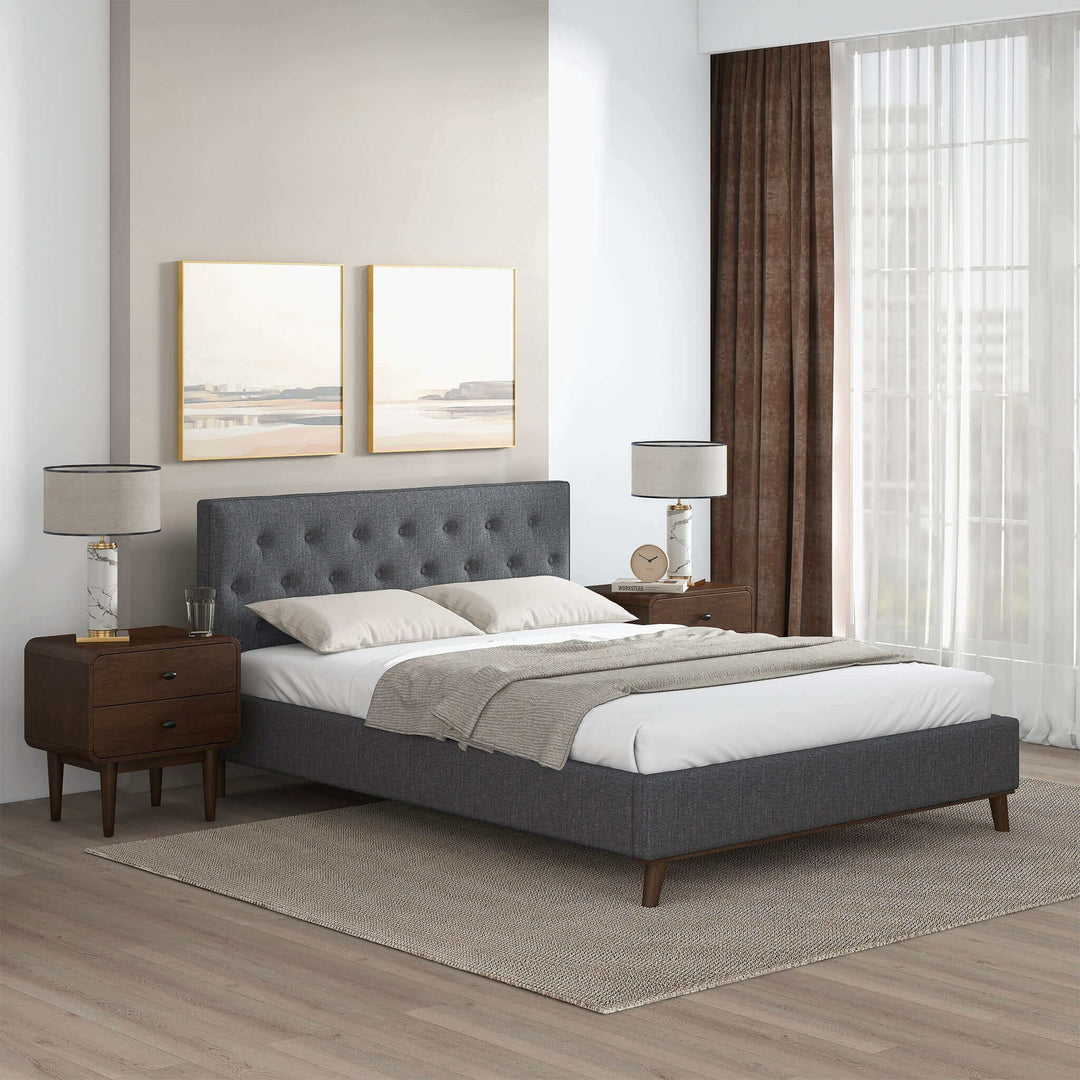 Graceville King Fabric Platform Bed Image 4