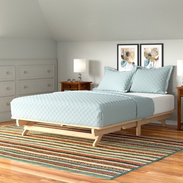 Farmhouse Full Size Solid Wood Platform Bed Made in USA Image 1