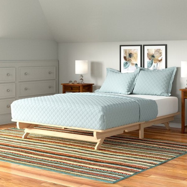 Farmhouse Queen Size Solid Wood Platform Bed Made in USA Image 3