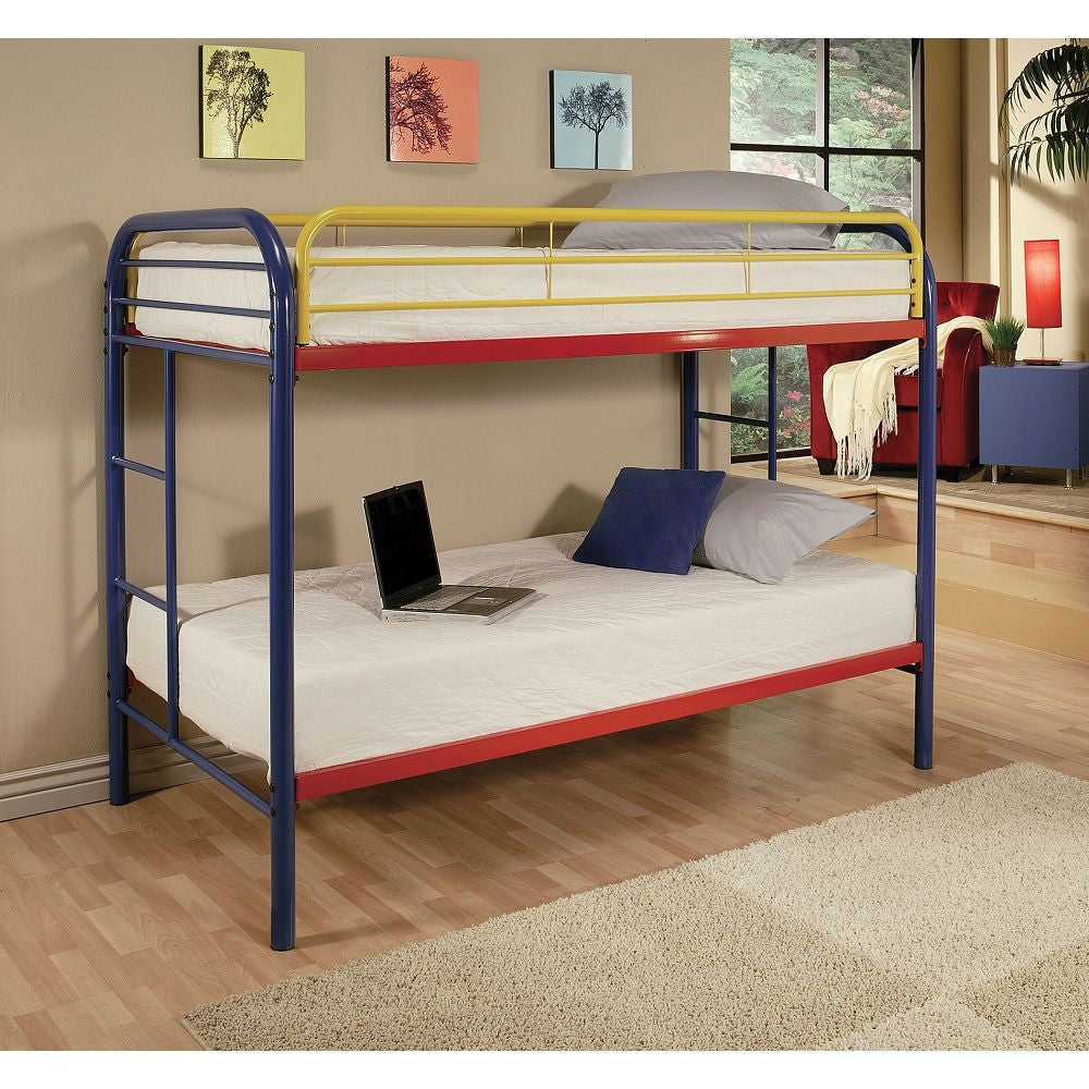 Colorful Twin Over Twin Bunk Bed Image 2