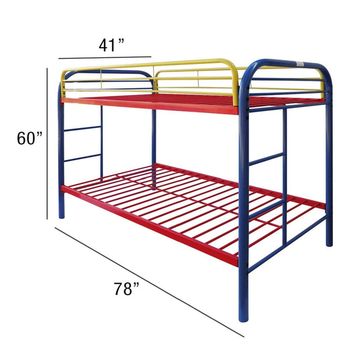 Colorful Twin Over Twin Bunk Bed Image 4