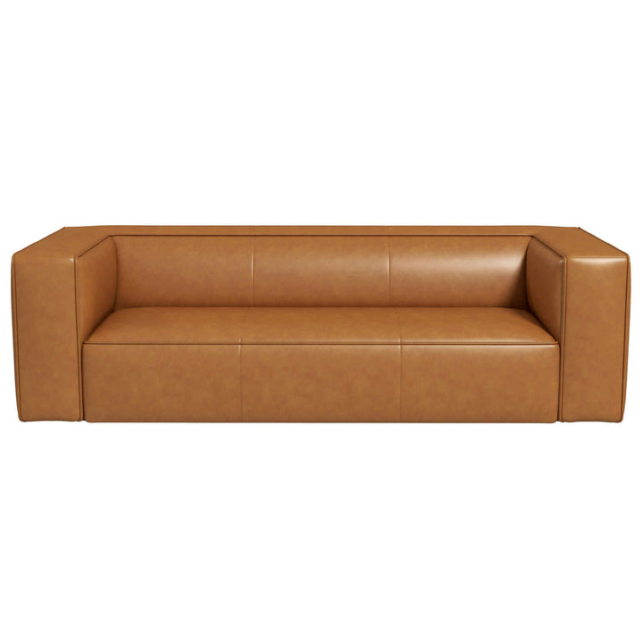 Colton Tan Leather Sofa Image 1