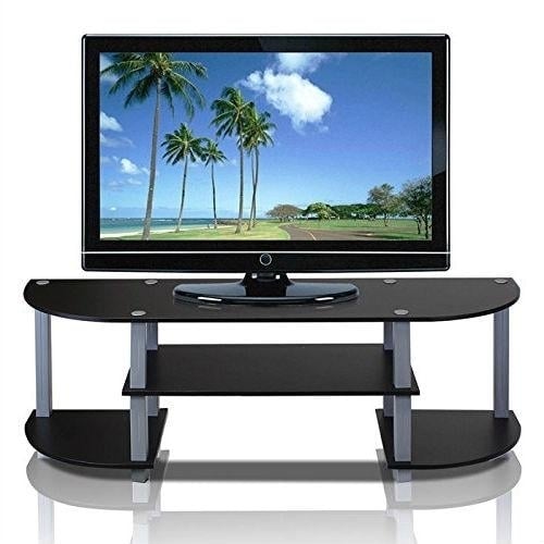 Contemporary Grey and Black TV Stand - Fits up to 42-inch TV Image 1