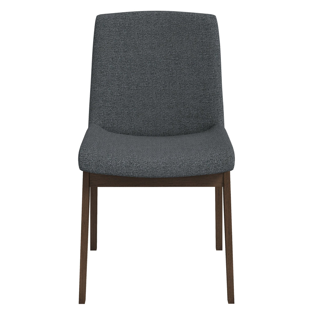 Crystal Dark Grey Fabric Dining Chair (Set Of 2) Image 1