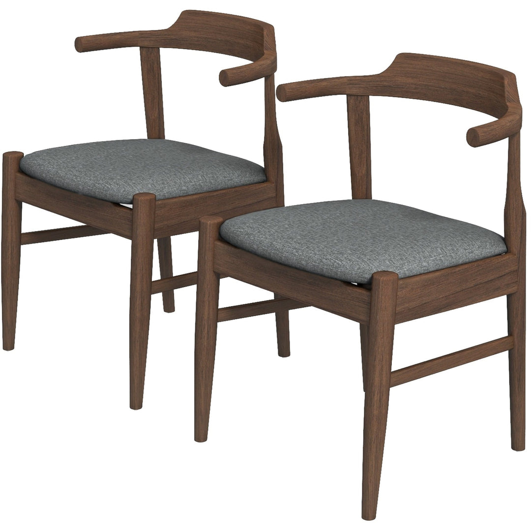 Daisy Gray Fabric Dining Chair (Set Of 2) Image 4