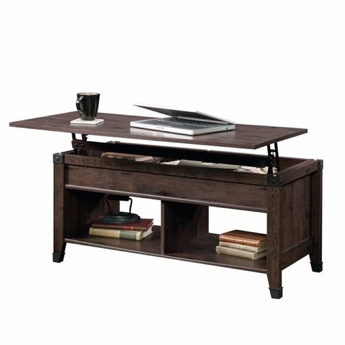 Dark Brown Lift-Top Multi Purpose Coffee Table Image 1