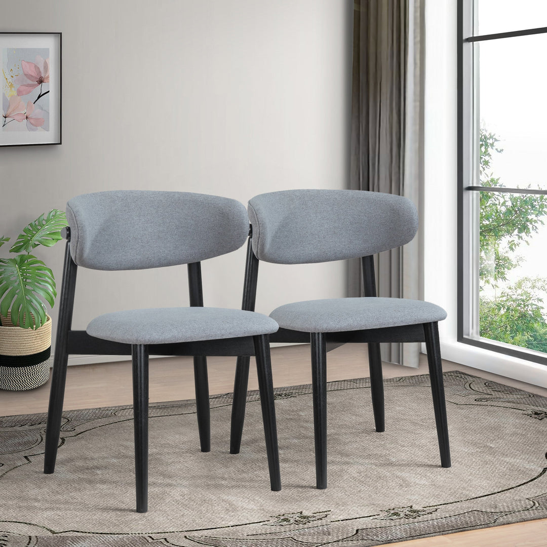 Korbin Grey Fabric Dining Chair (Set of 2) Image 2