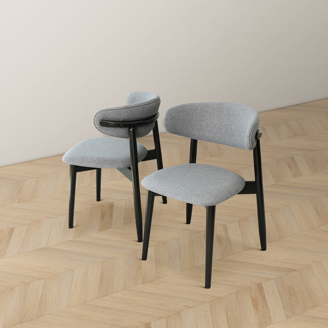 Korbin Grey Fabric Dining Chair (Set of 2) Image 5