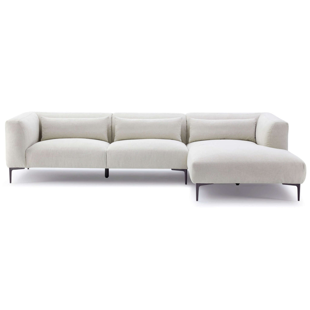 Laley L-Shaped Sectional In Cream Image 6