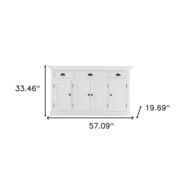 Large Modern Farmhouse White Cabinet Image 10