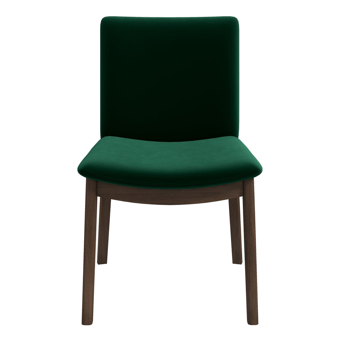 Laura Green Velvet Solid Wood Dining Chair (Set Of 2) Image 1