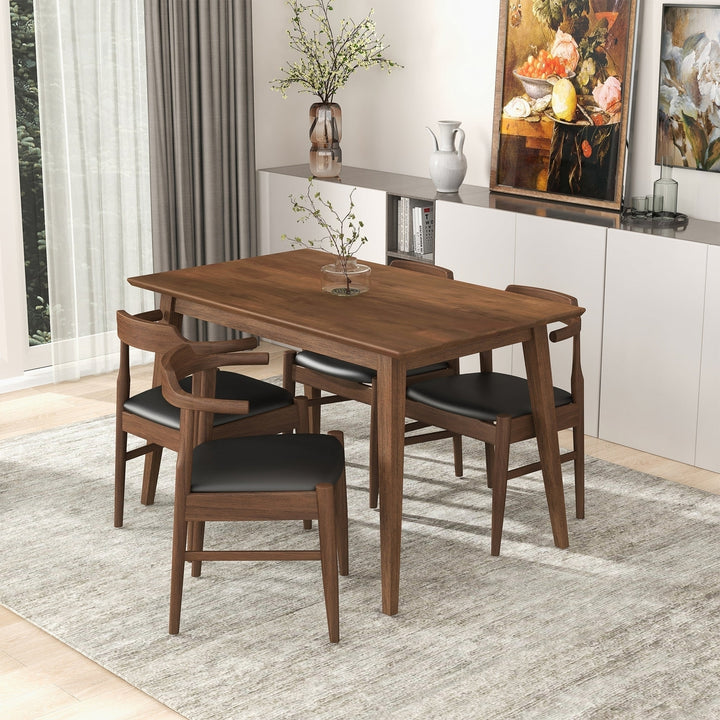 Levi Modern Style Solid Wood Rectangular Dining Kitchen Table 47" Image 5