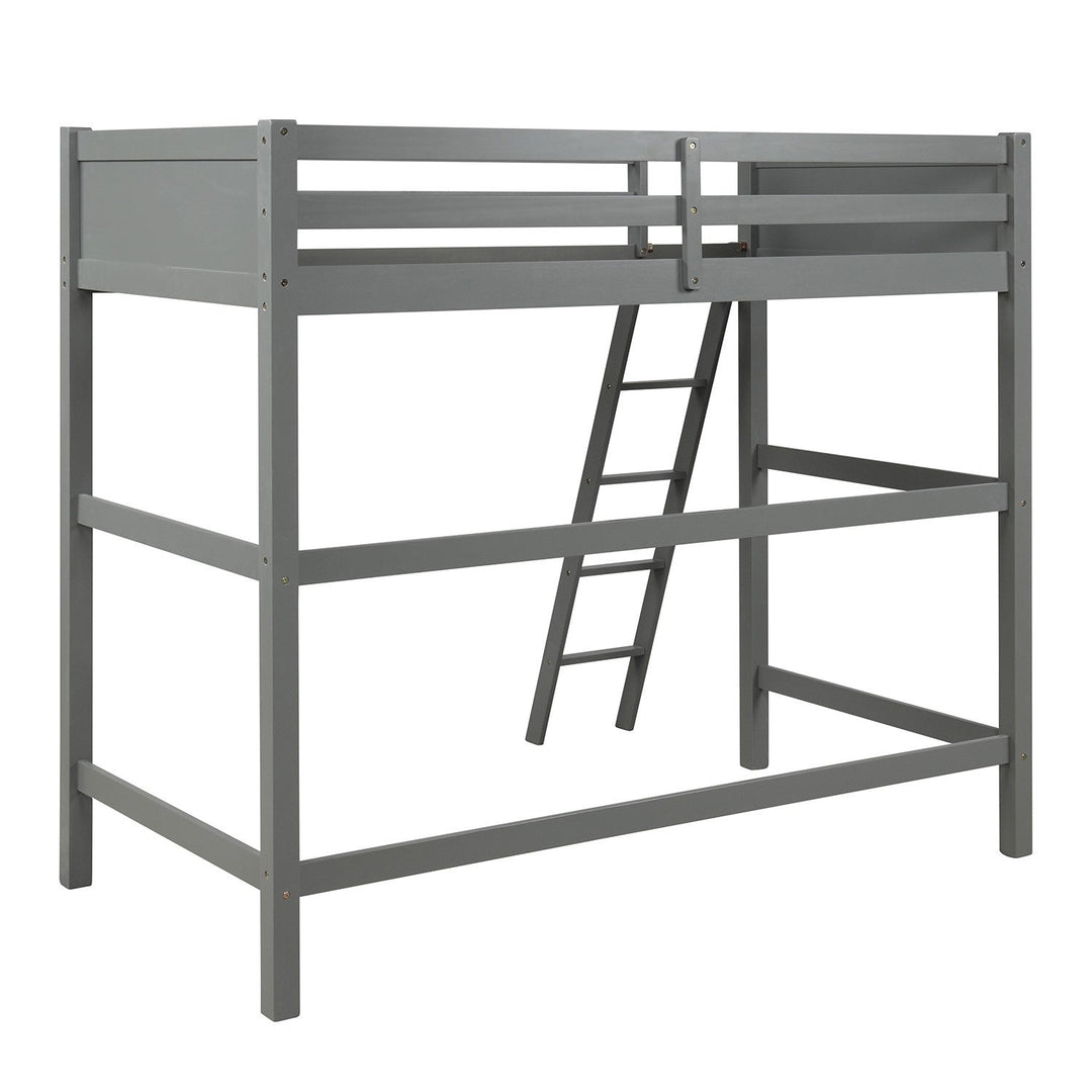 Gray Twin Size High Loft Bed Image 4