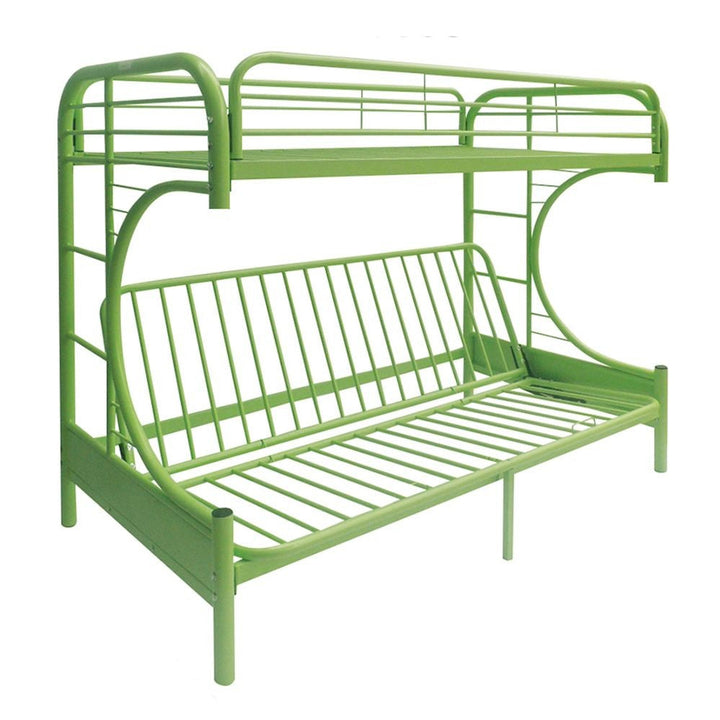 Green Twin Over Full Futon Bunk Bed Image 3