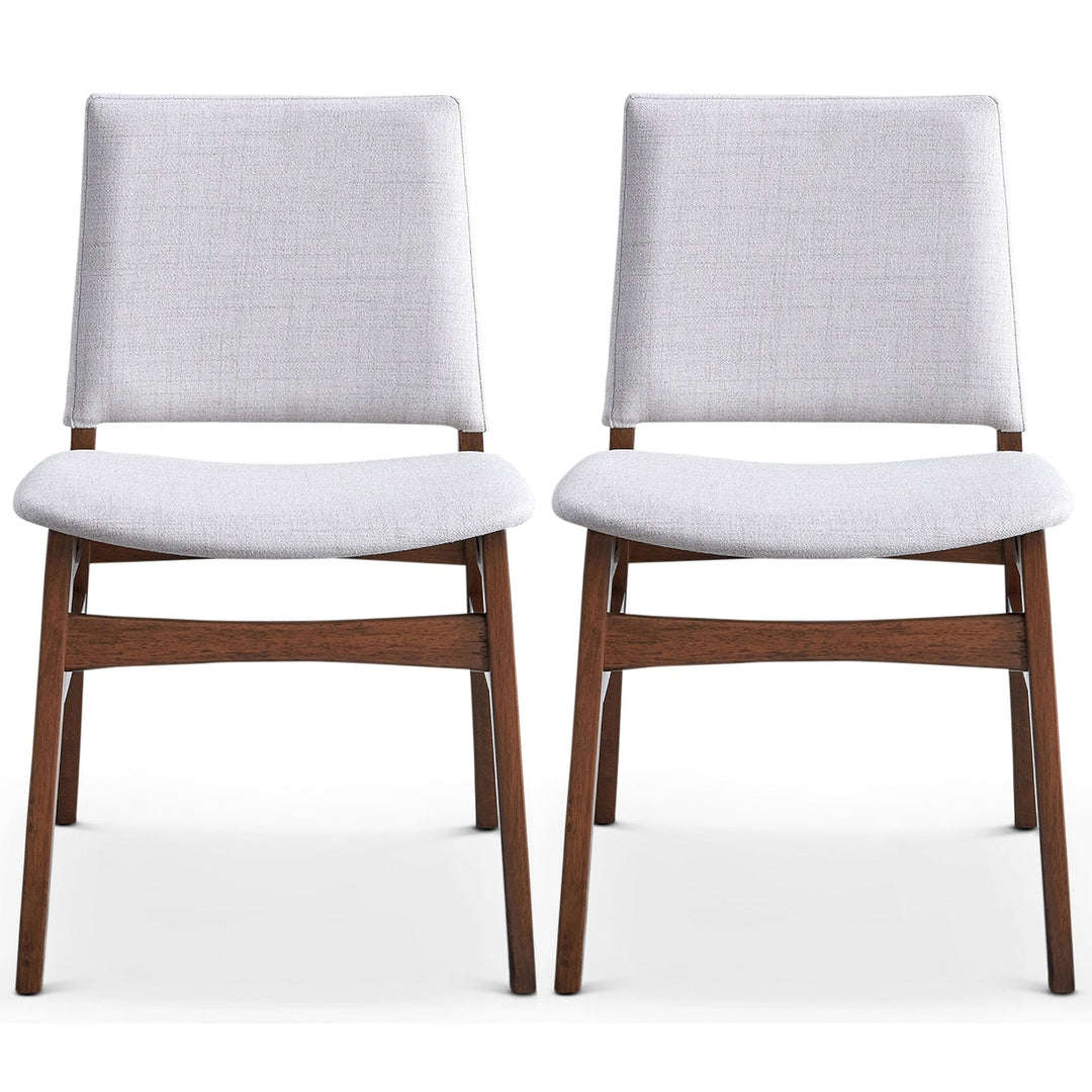 Gusto Fabric Dining Chair In Light Gray (Set Of 2) Image 6