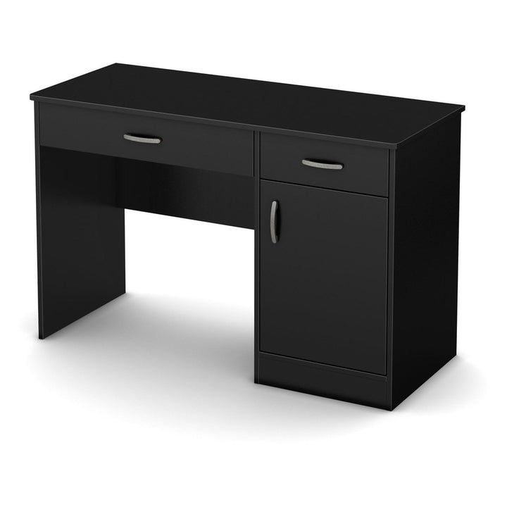 Home Office Work Desk in Black Finish Image 2