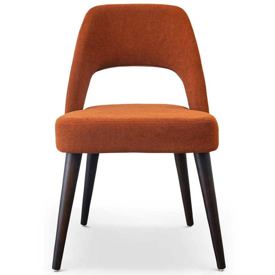 Juliana Mid Century Modern Burnt Orange Fabric Dining Chair (Set Of 2) Image 1