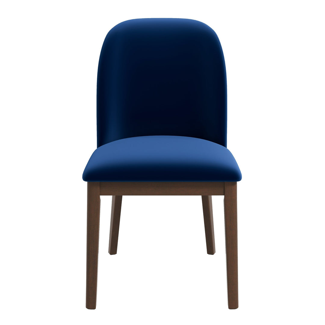 Kaitlyn Navy Blue Velvet Dining Chair (Set Of 2) Image 1