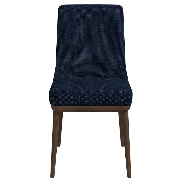 Kate Dark Blue Fabric Dining Chair (Set Of 2) Image 1