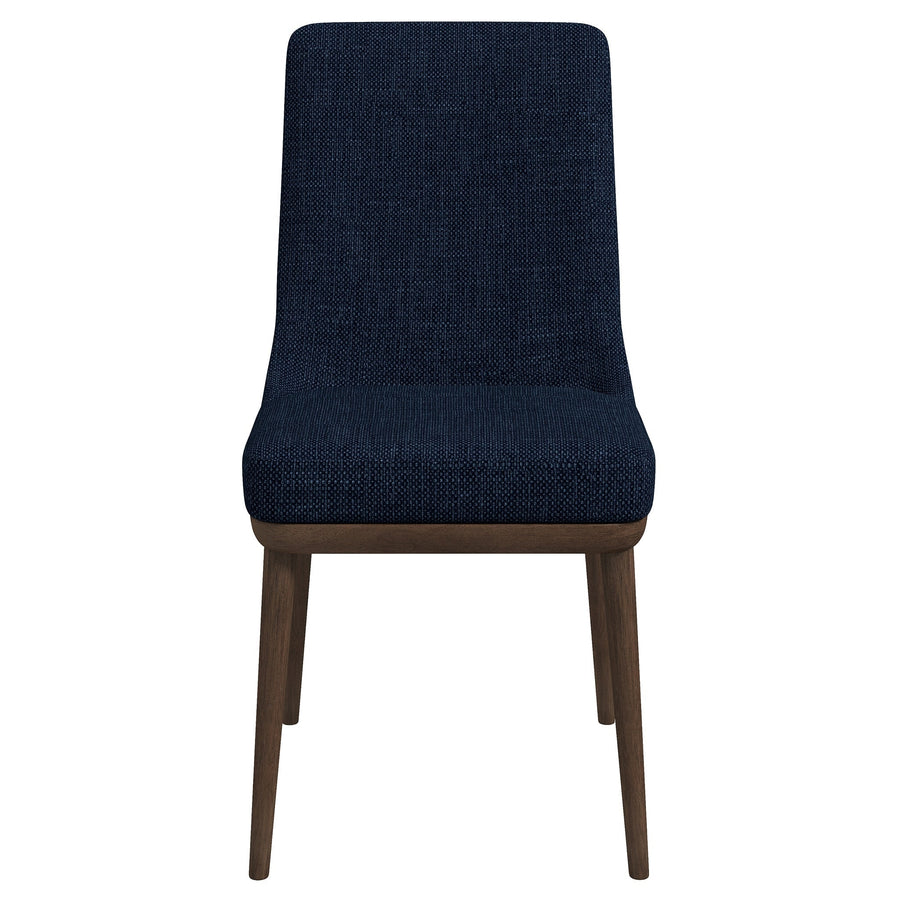 Kate Dark Blue Fabric Dining Chair (Set Of 2) Image 1