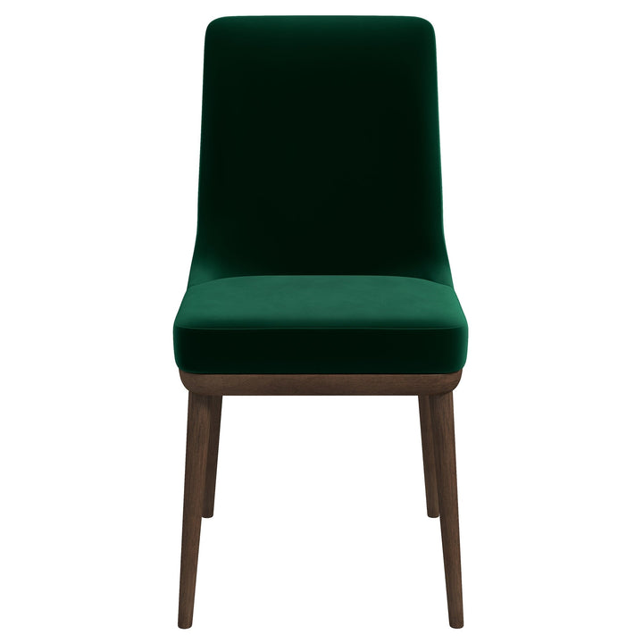 Kate Green Velvet Solid Wood Dining Chair (Set Of 2) Image 1